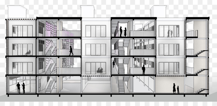 Sección Transversal Del Edificio，Diseño PNG