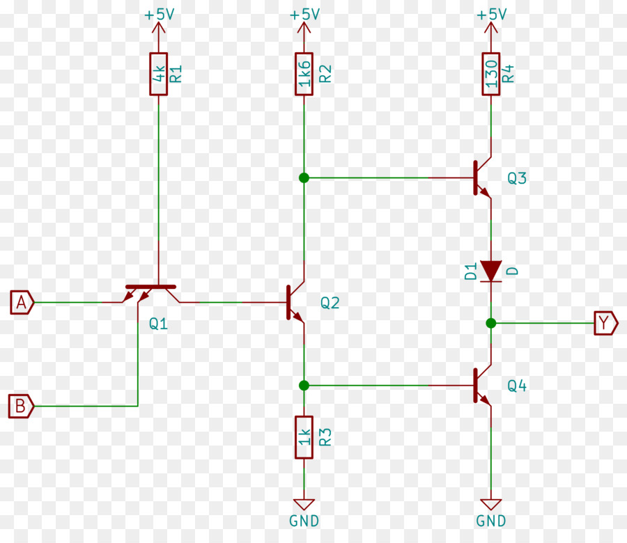 Diagrama，Lógica De Transistorransistores PNG