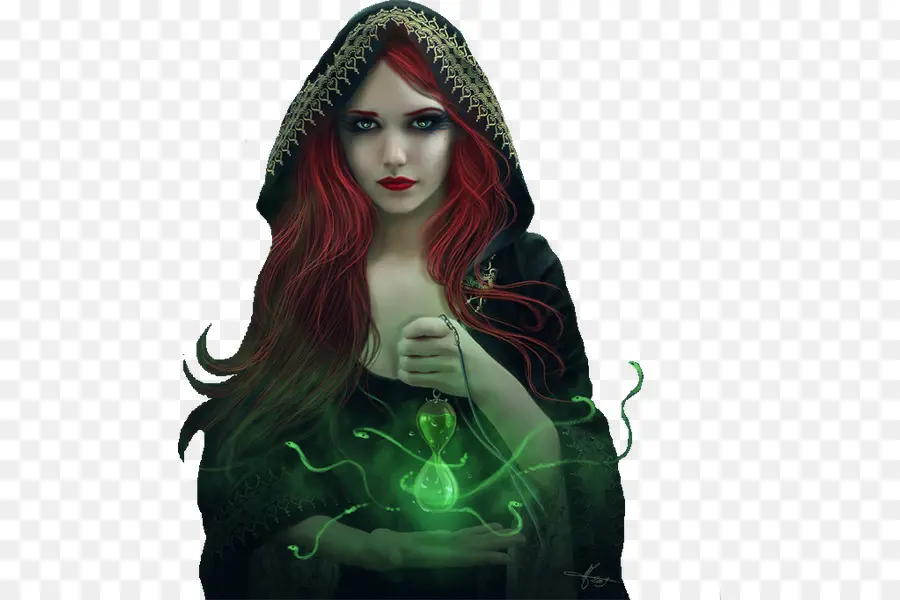 Mujer Con Reloj De Arena，Magia PNG