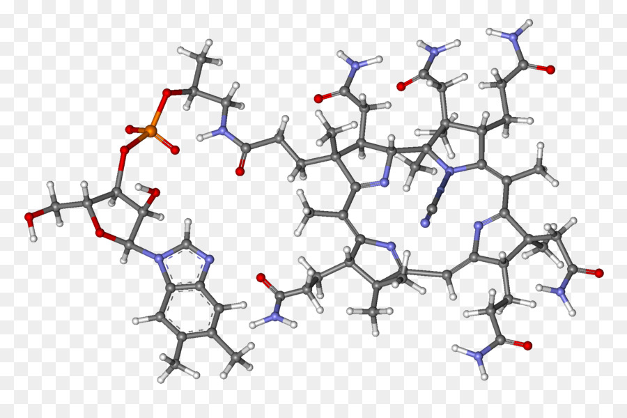 Cianocobalamina，La Vitamina B12 PNG