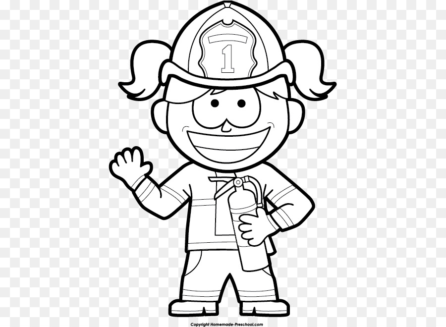 Bombero De Dibujos Animados，Bombero PNG