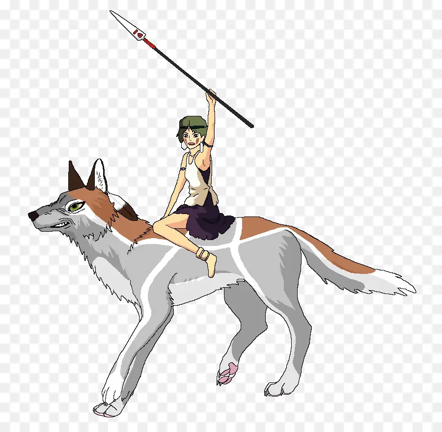 Chica En Lobo，Lanza PNG