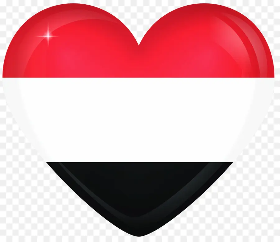 Corazón Con Bandera De Yemen，Amar PNG