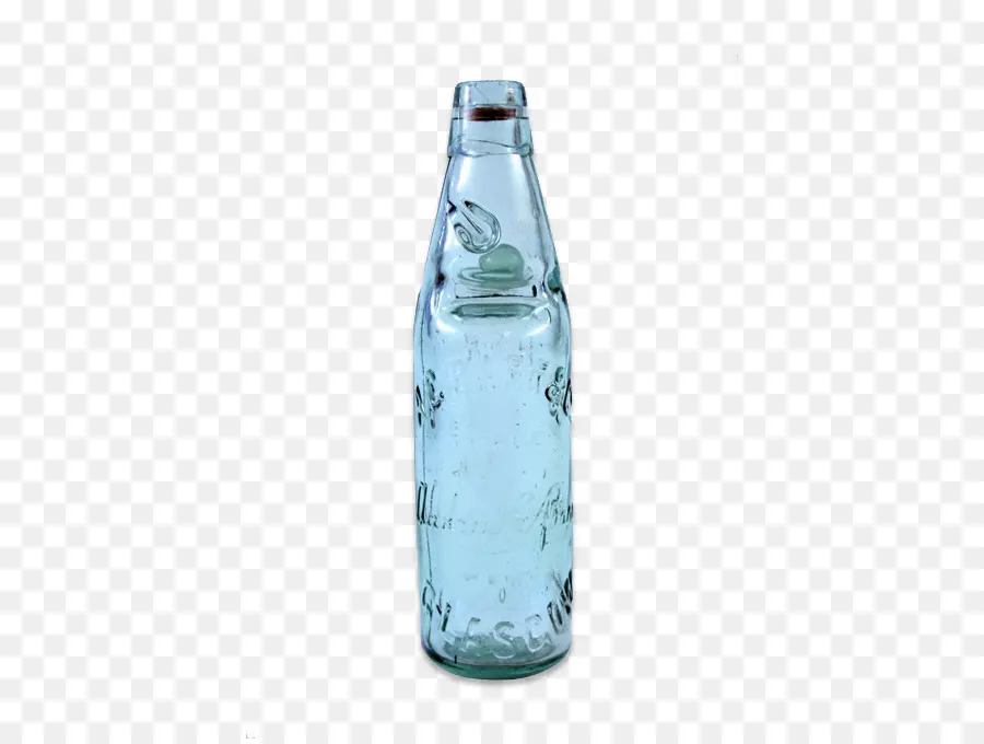 Botella De Vidrio Vintage，Azul PNG