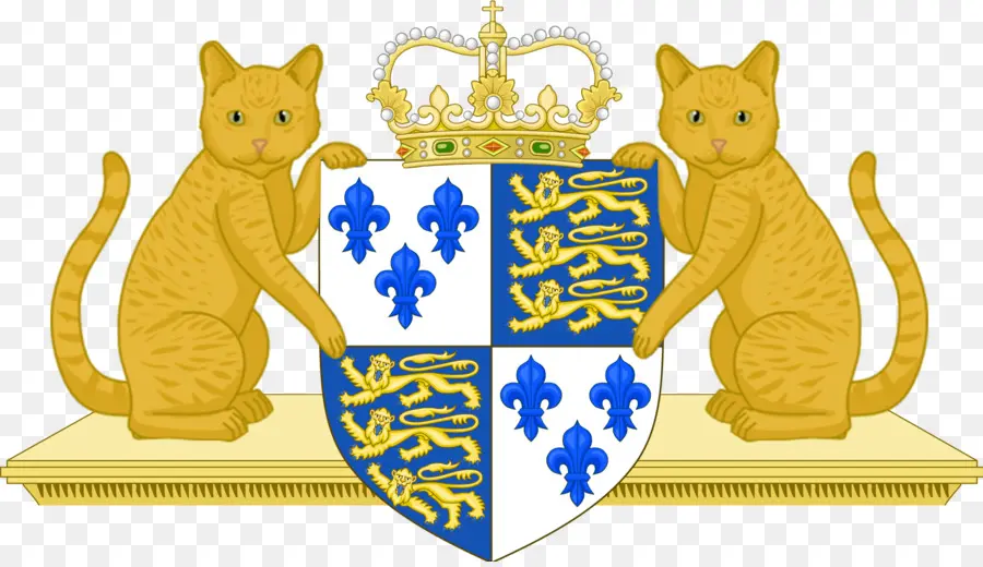 Escudo De Armas Con Gatos，Blindaje PNG