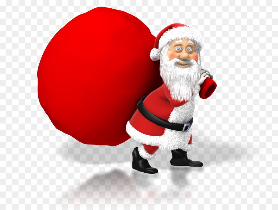 Santa Claus，Sleigh Across The Moon PNG