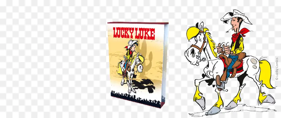 Lucky Luke Sammelbox Leer，Texto PNG