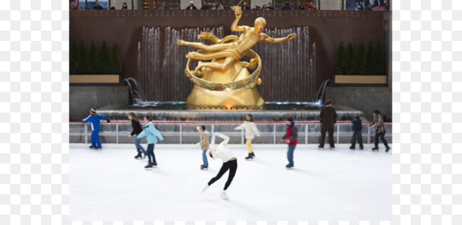 El Rockefeller Center，Patinaje Sobre Hielo PNG