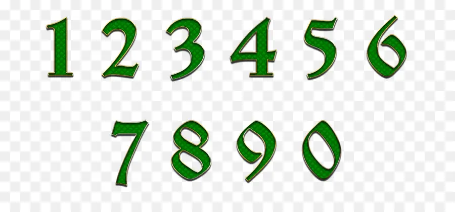 Número De，Dígito Numérico PNG