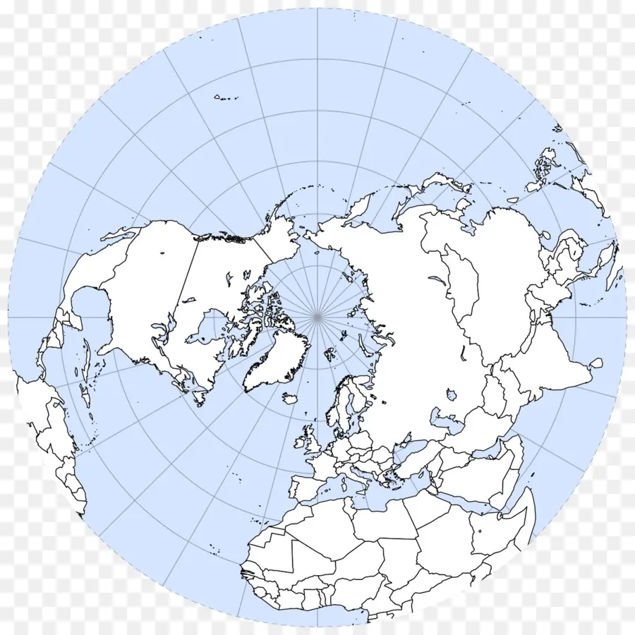 Mapa Polar，Ártico PNG