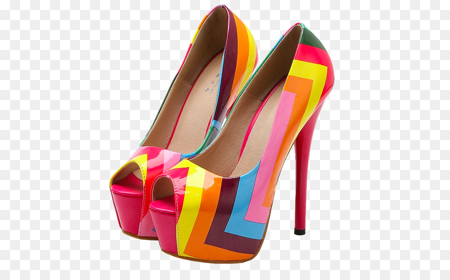 Tacones Altos Coloridos，Zapatos PNG