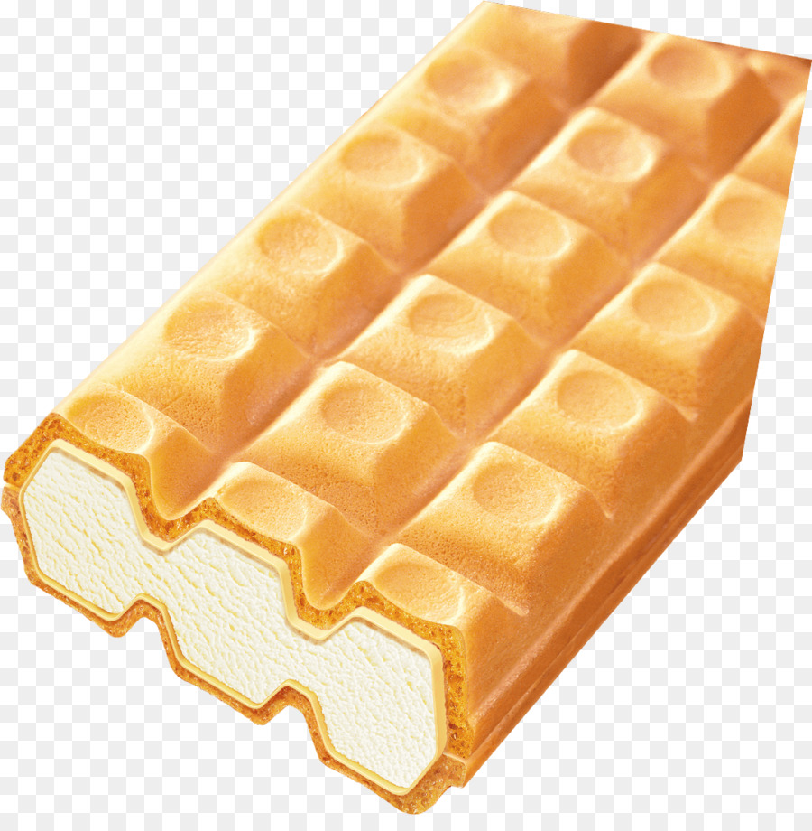 Waffle Belga，Helado PNG