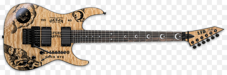 Guitarra Eléctrica，Diseño De Calavera PNG