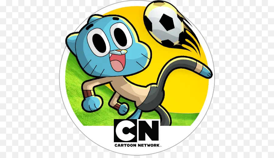 Gato Azul De Dibujos Animados，Balón De Fútbol PNG