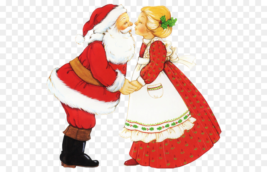 Papá Noel Y La Señora Claus，Navidad PNG