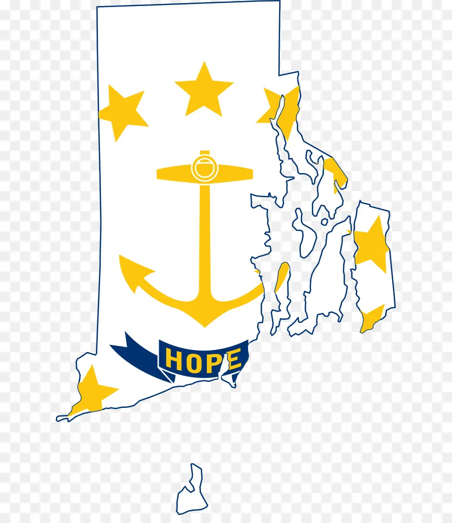 Rhode Island，Bandera Del Estado De Rhode Island PNG