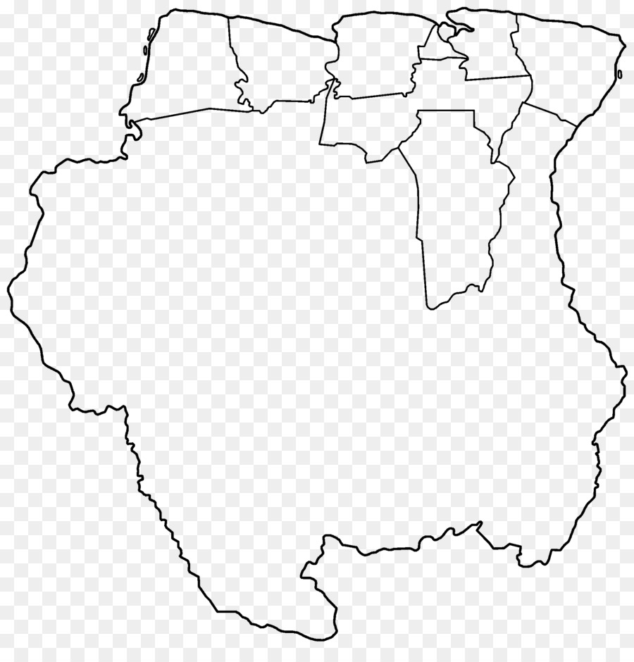Río Surinam，Mapa PNG