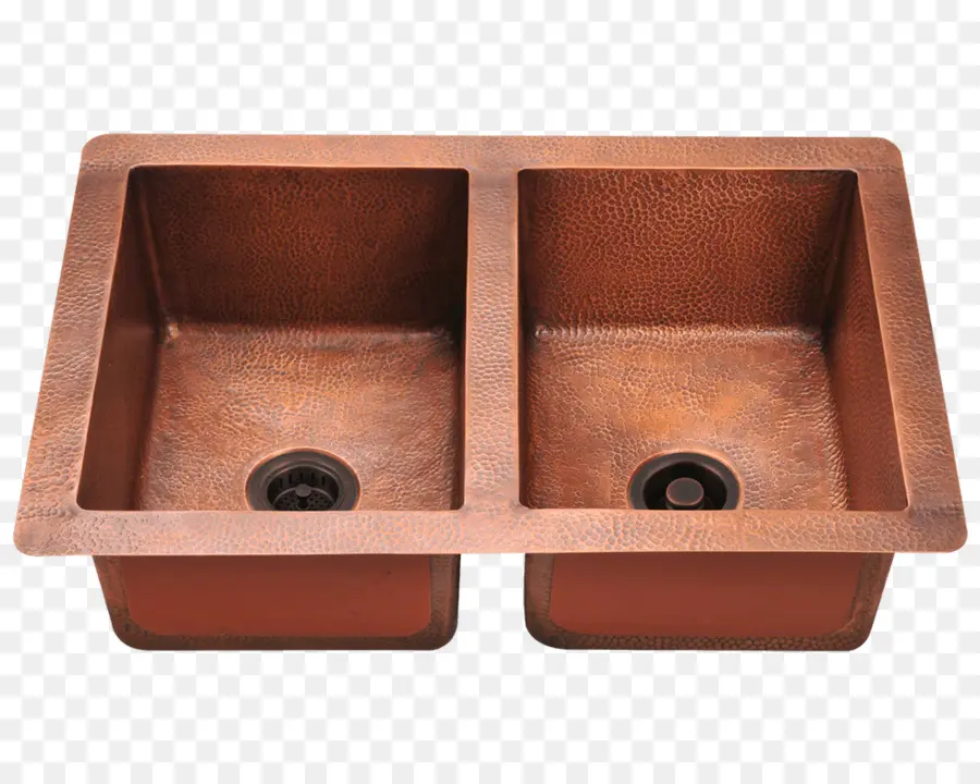 Fregadero De Cobre，Lavabo Doble PNG