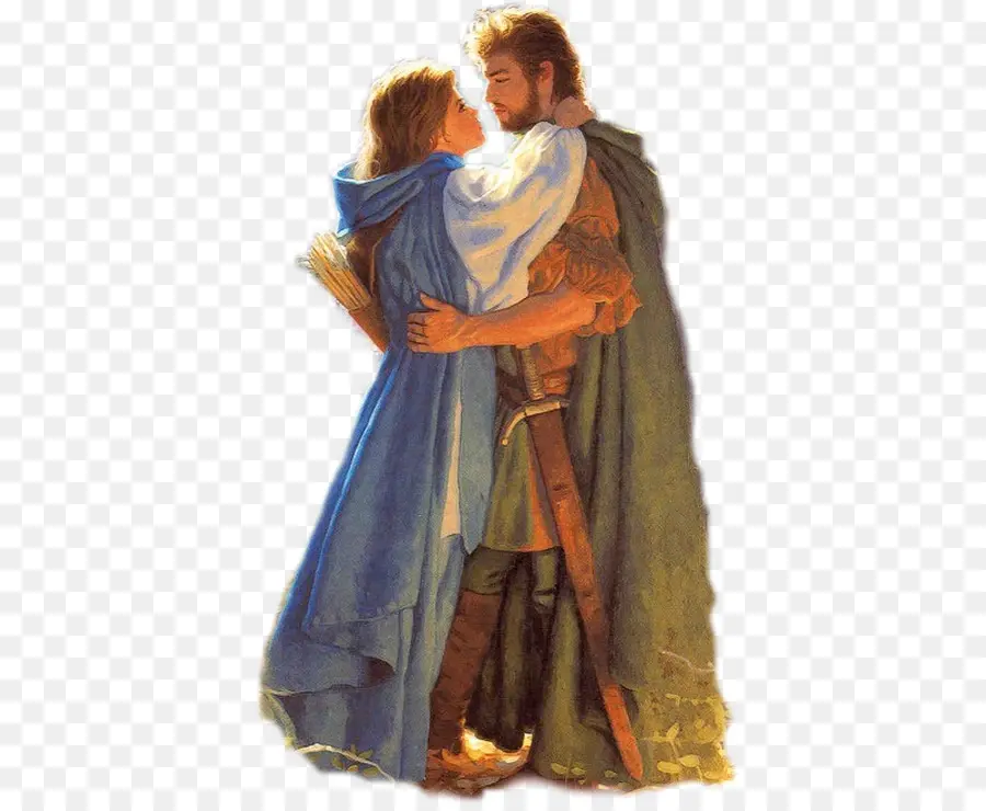 Pareja Medieval，Romántico PNG