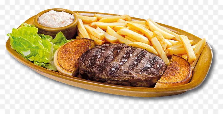 Bife，Papas Fritas PNG