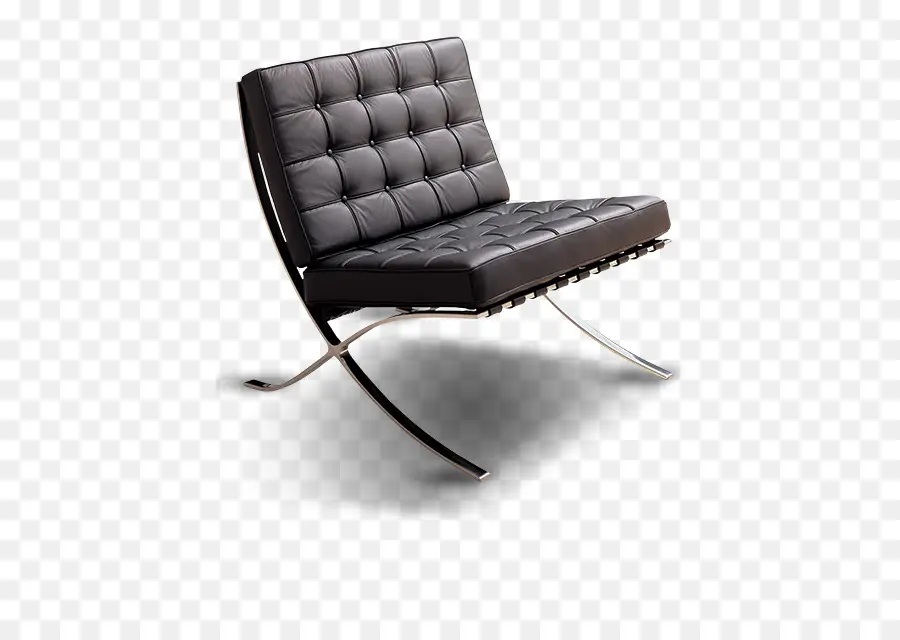 Silla De Cuero Negro，Moderno PNG