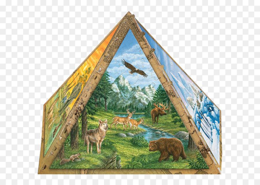 Pirámide De Puzzle，Pintura PNG