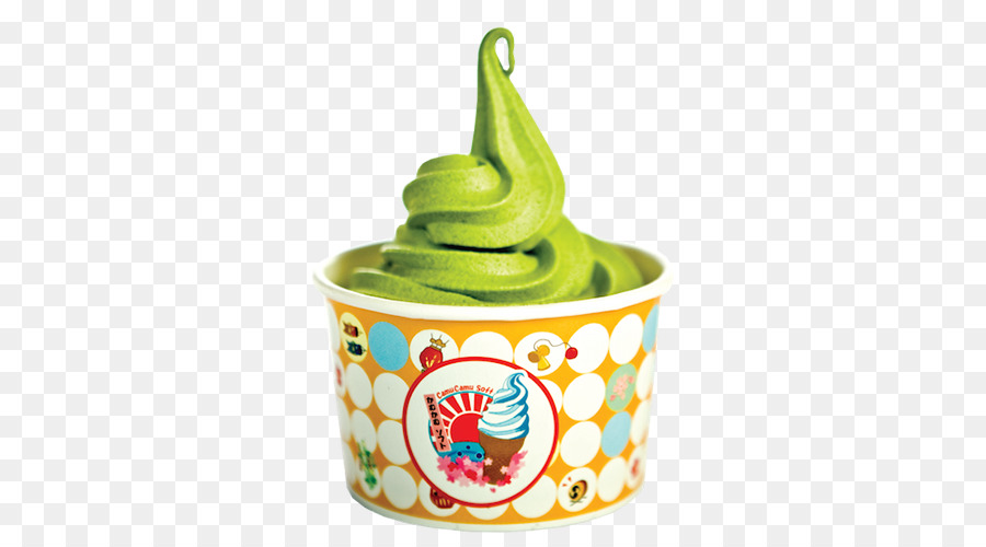 Yogur Helado Verde，Postre PNG