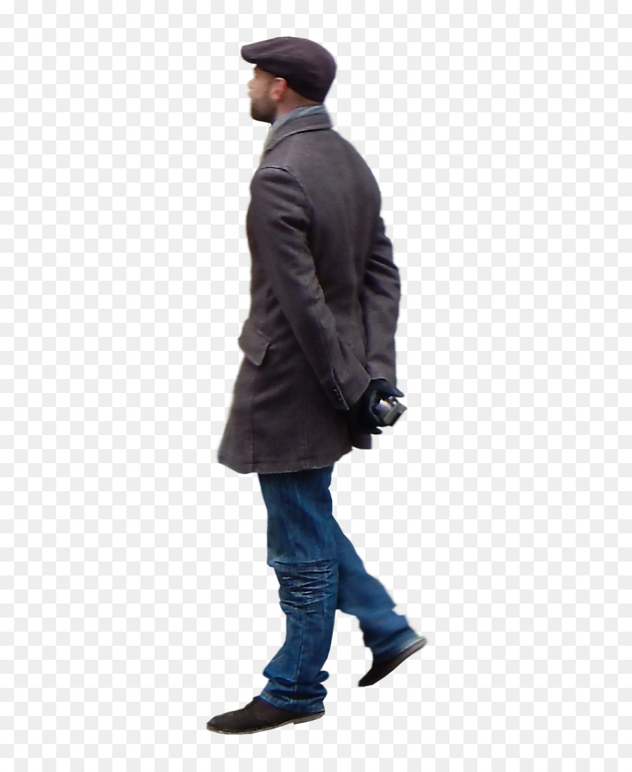 Hombre Caminando，Abrigo PNG