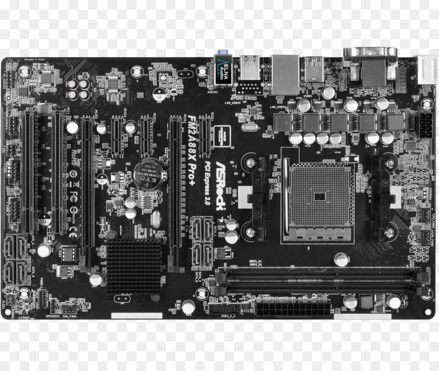 La Placa Base，Asrock Fm2a55 Pro Plus Motherboard PNG