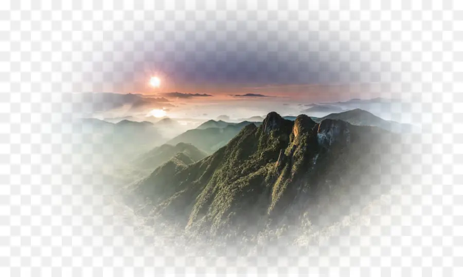 Paisaje De Montaña，Amanecer PNG