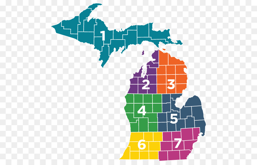 Michigan，Mapa PNG