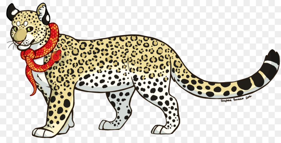 Leopardo Con Bufanda，Leopardo PNG