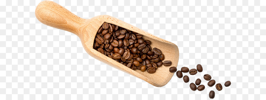 Granos De Café，Cuchara De Madera PNG