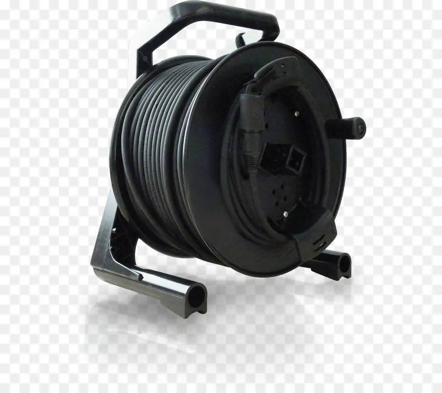 Carrete De Cable Negro，Eléctrico PNG