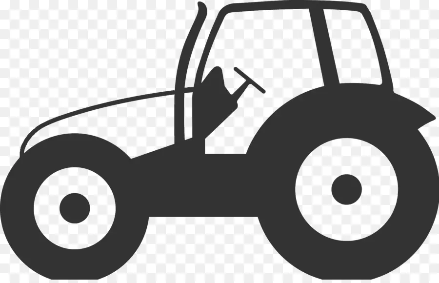 Tractor，Silueta PNG