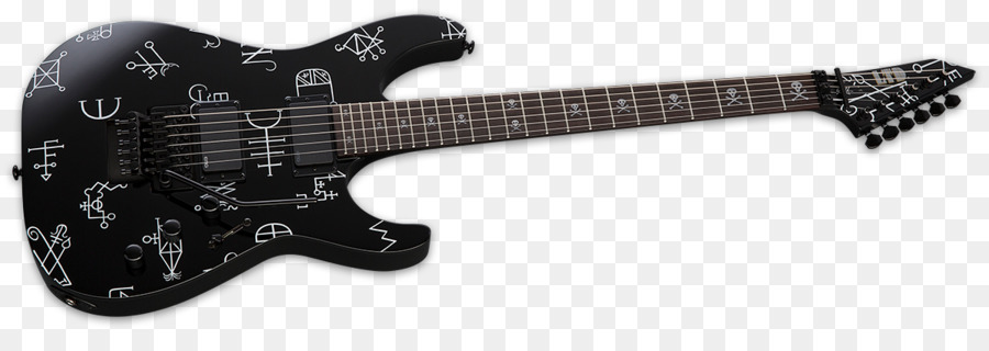 Guitarra Eléctrica，Esp Kirk Hammett PNG