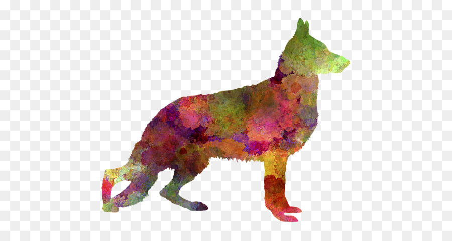 Perro Colorido，Silueta PNG