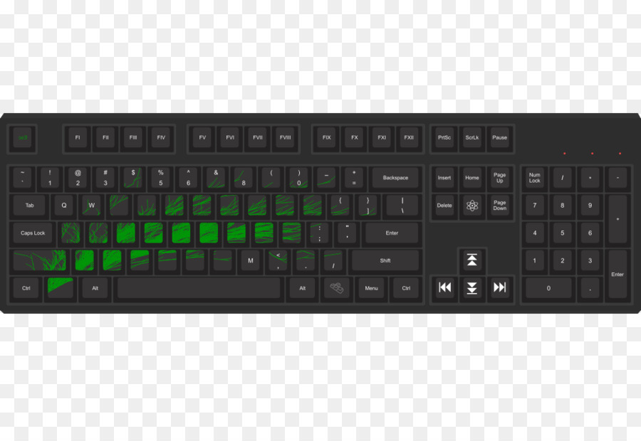 Teclado De La Computadora，Teclados Numéricos PNG