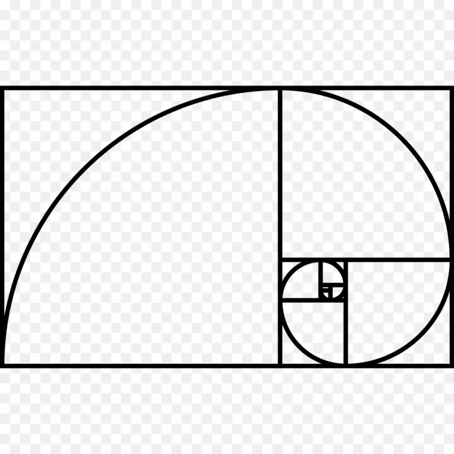 Proporción áurea，Espiral PNG