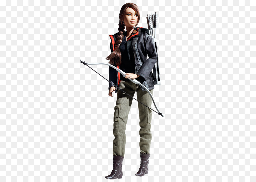 Katniss Everdeen，Barbie The Hunger Games Black Selete Katniss Doll PNG