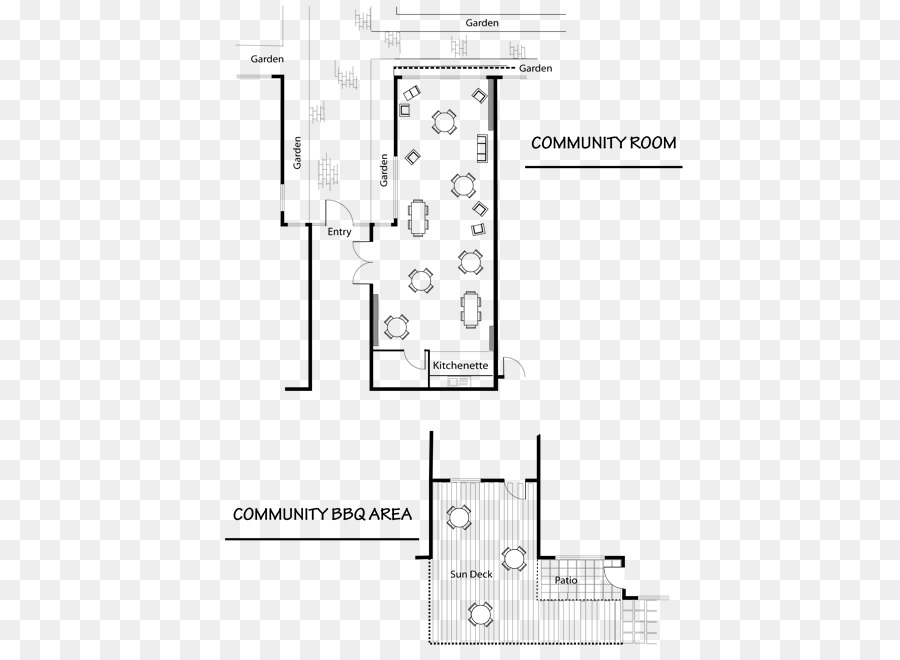 Plan De Piso，Dibujo Técnico PNG