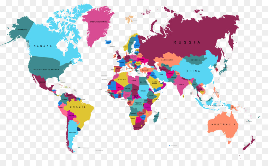 Mapa Mundial，Países PNG