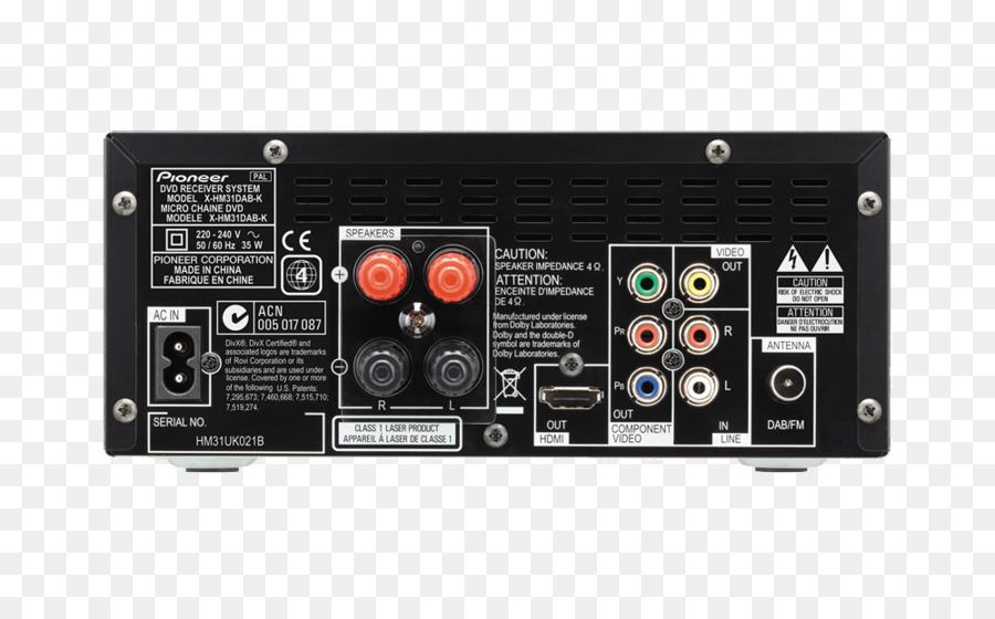 Receptor De Audio，Panel Trasero PNG