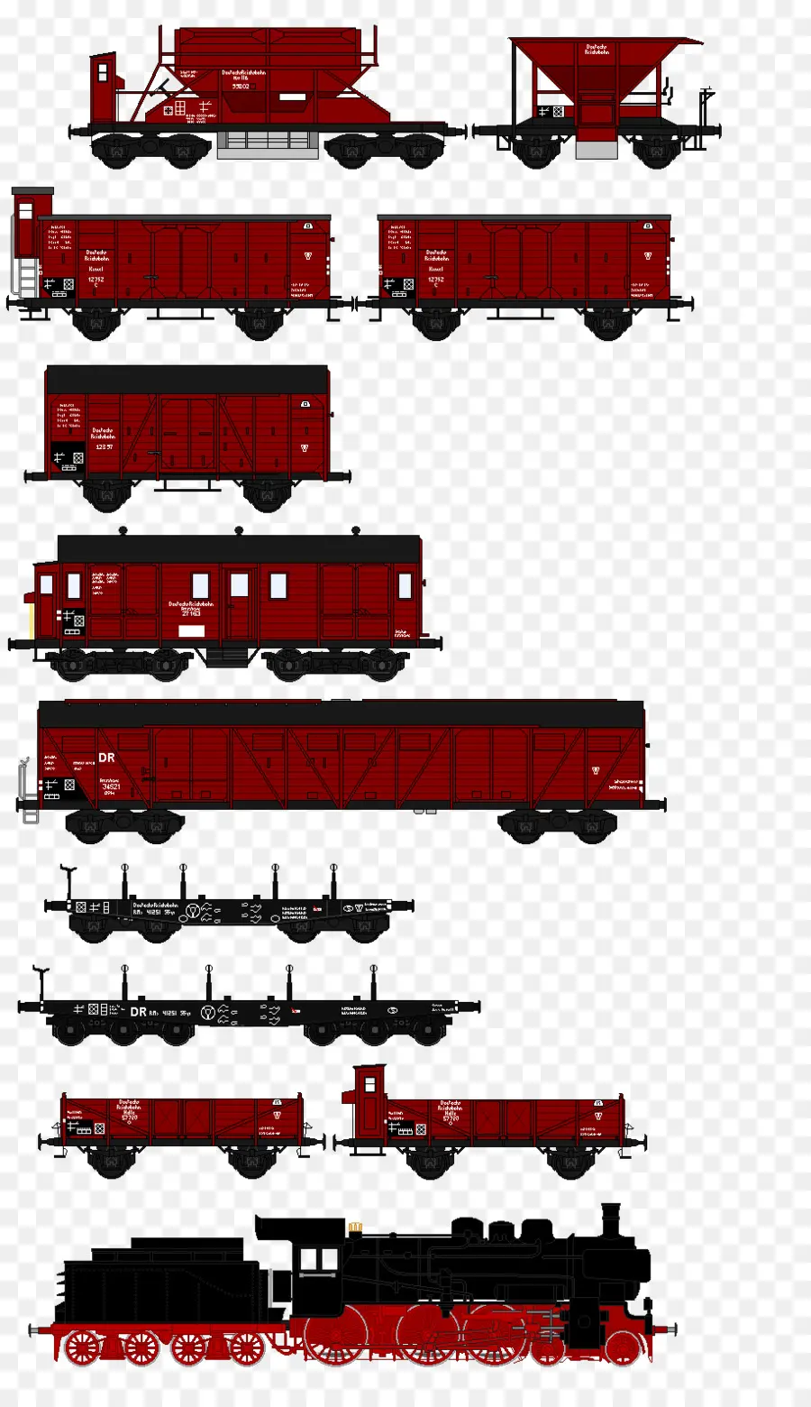El Transporte Ferroviario，El Material Rodante PNG