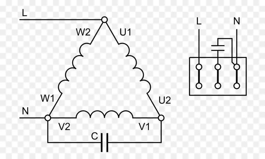 Motor De Inducción，Trifásico De Energía Eléctrica PNG