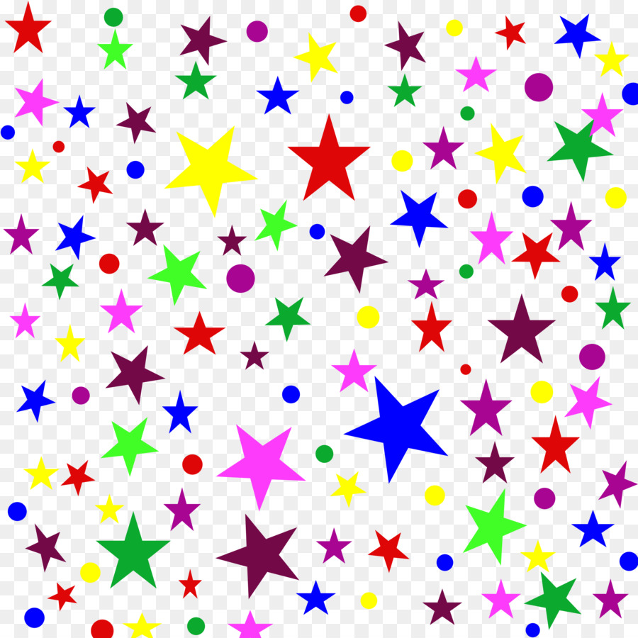 Estrellas Coloridas，Confeti PNG