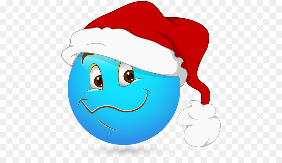 Cara Sonriente，Gorro De Papá Noel PNG