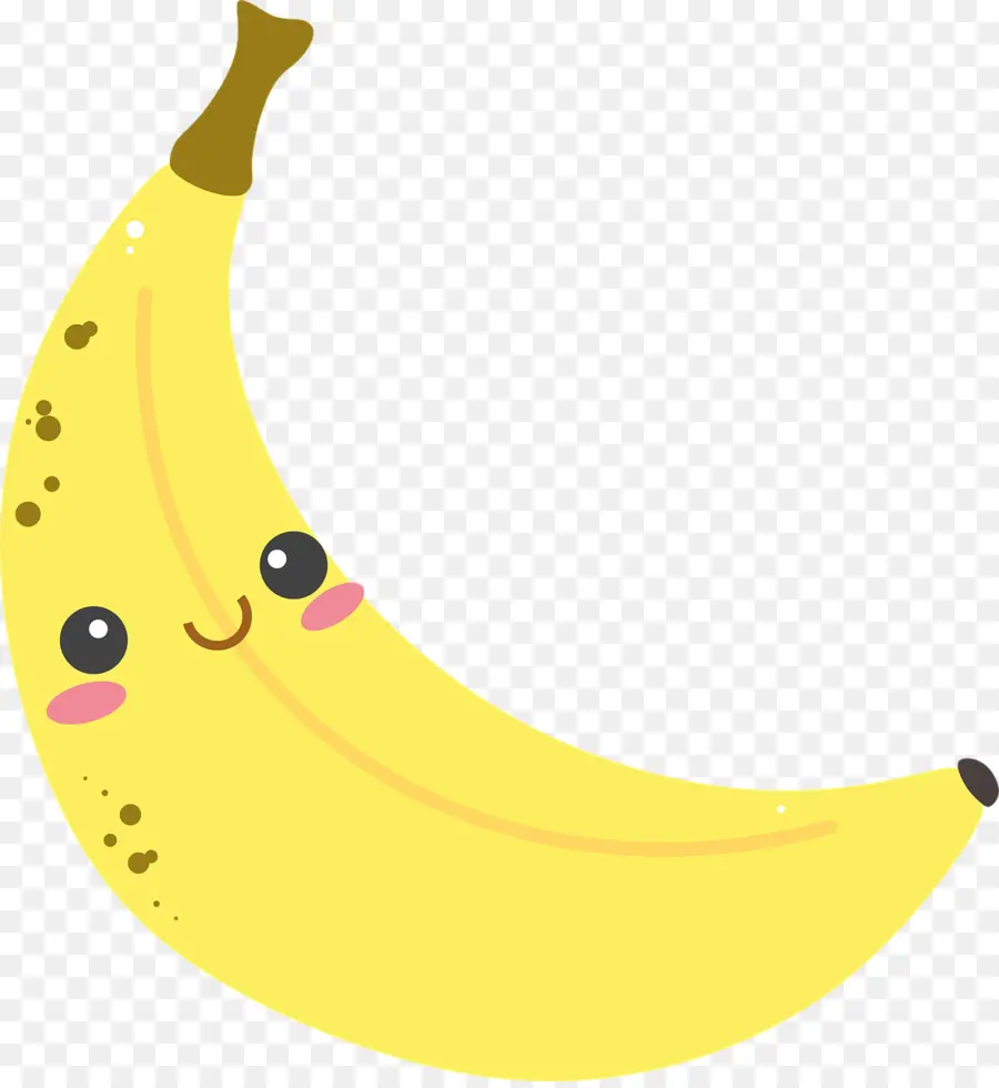 Plátano De Dibujos Animados，Amarillo PNG