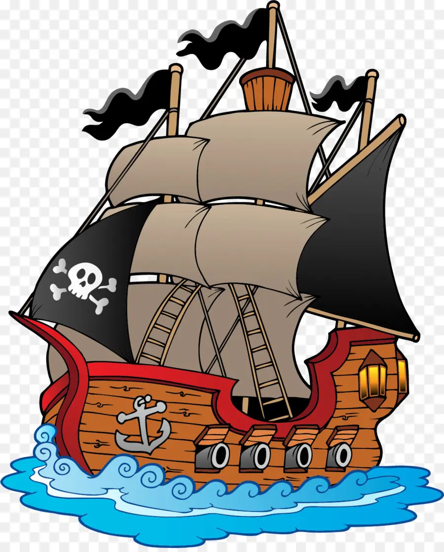 Barco Pirata，Paño PNG