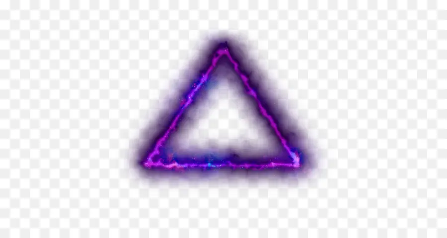 Triangulo De Neón，Púrpura PNG